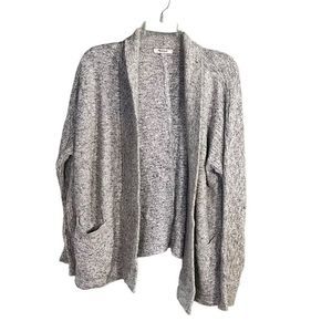 Speckled gray Madewell open cardigan